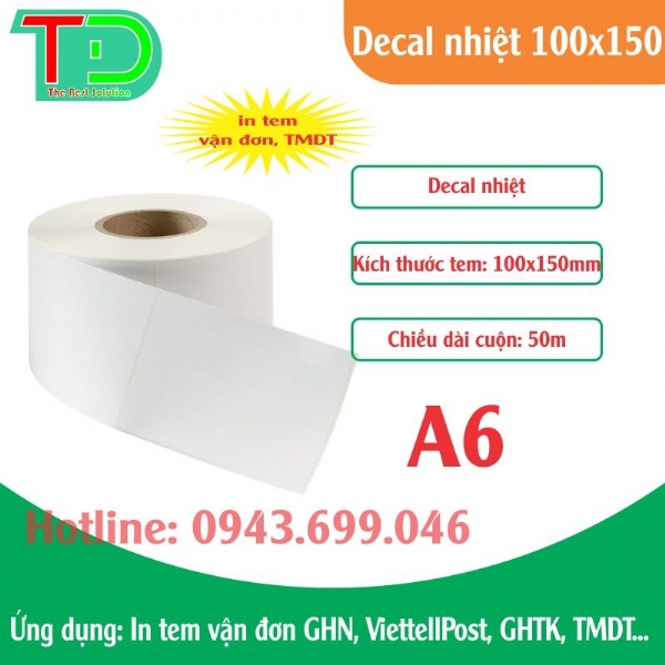 Decal nhiệt 100x150x50m