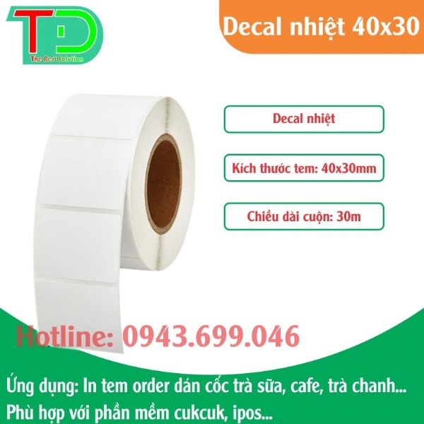 Decal nhiệt 40x30x30m