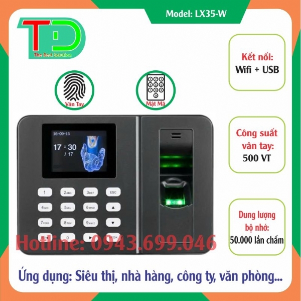 Máy Chấm Công Wifi LX35