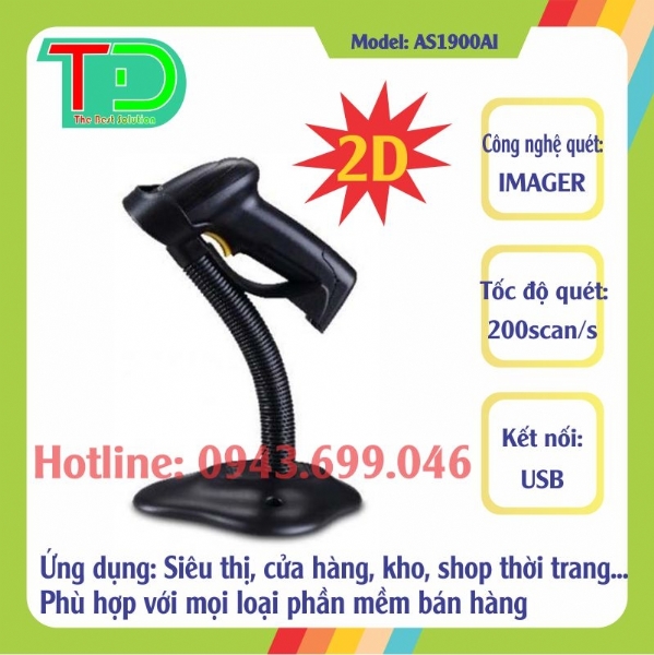 Máy Đọc Mã Vạch Antech AS1900AI