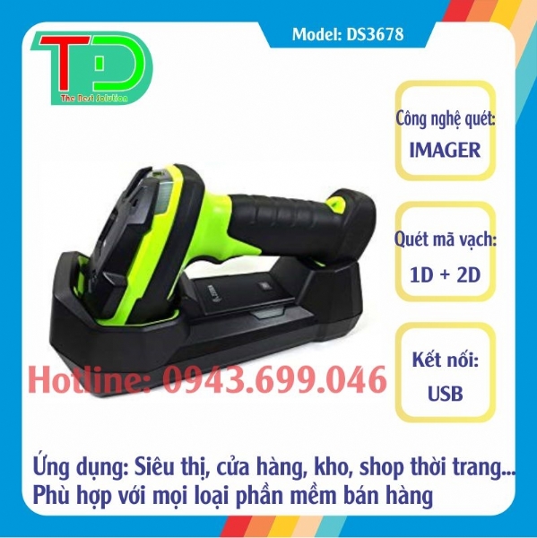Máy Đọc Mã Vạch Zebra DS3678