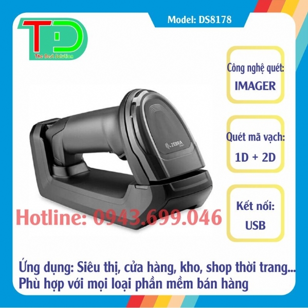 Máy Đọc Mã Vạch Zebra DS8178