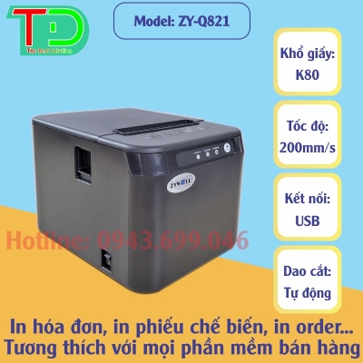 Máy In Hóa Đơn Zywell ZY-Q821
