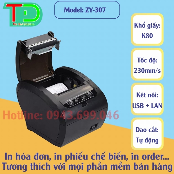 Máy In Hóa Đơn Zywell ZY307