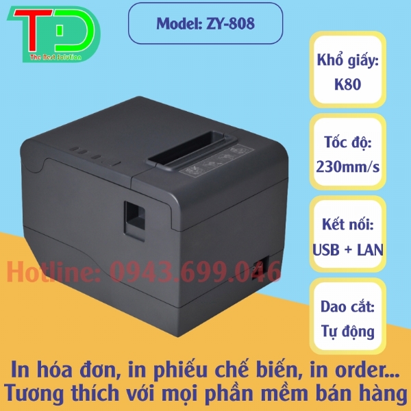 Máy In Hóa Đơn Zywell ZY808