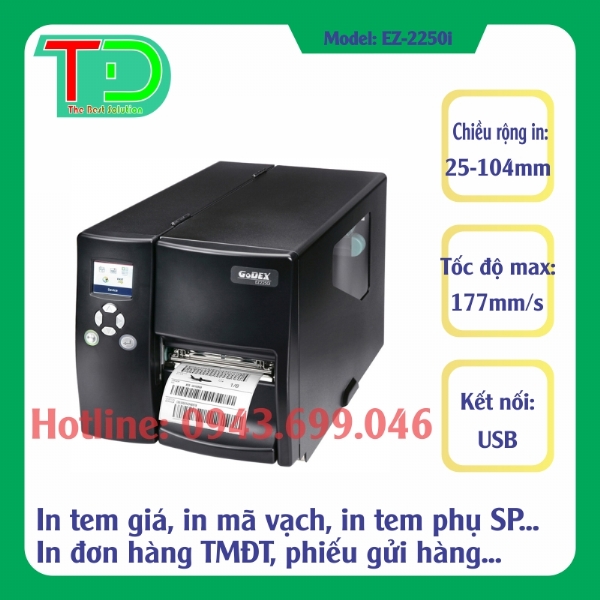 Máy In Mã Vạch Godex EZ-2250i