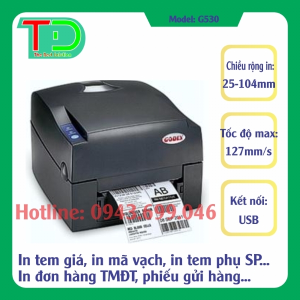 Máy In Mã Vạch Godex G530