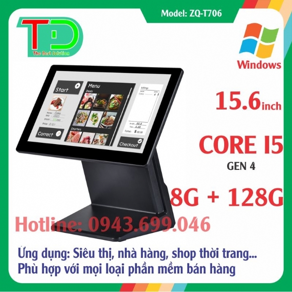 Máy Bán Hàng Cảm Ứng POS Windows ZQ-T706